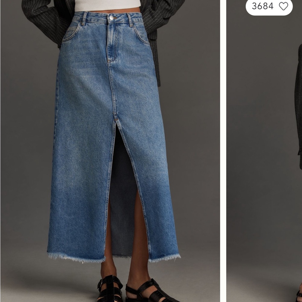 Anthropology PILCRO Denim Midi Skirt. NEW WITH TAGS!